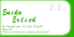 eniko erlich business card